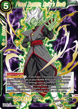 Fused Zamasu, Deity's Wrath (Gold Stamped) - Mythic Booster - Super Rare - DB1-057