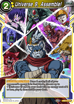 Universe 9, Assemble! (Reprint) - Battle Evolution Booster - Rare - DB2-127