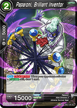 Paparoni, Brilliant Inventor - Draft Box 05 - Divine Multiverse - Uncommon - DB2-139