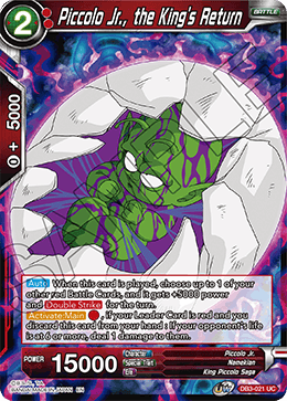 Piccolo Jr., the King's Return - Draft Box 06 - Giant Force - Uncommon - DB3-021