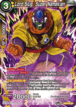 Lord Slug, Super Namekian - Draft Box 06 - Giant Force - Super Rare - DB3-092