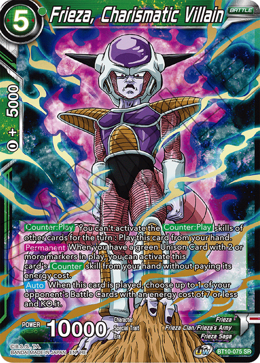 Frieza, Charismatic Villain - Rise of the Unison Warrior (2nd Edition) - Super Rare - BT10-075