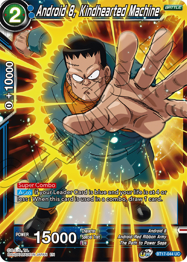 Android 8, Kindhearted Machine - Ultimate Squad - Uncommon - BT17-044