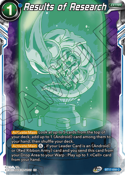 Results of Research - Ultimate Squad - Common - BT17-058