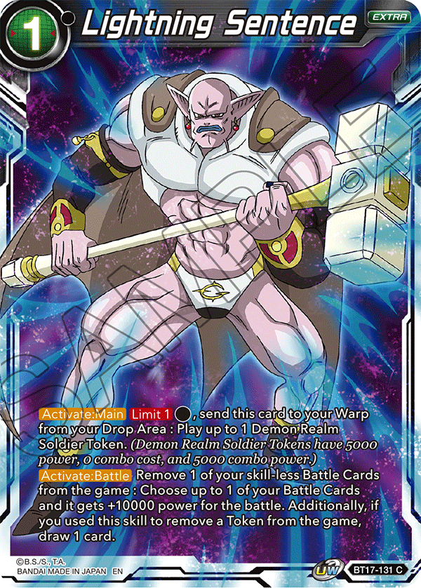 Lightning Sentence - Ultimate Squad - Common - BT17-131