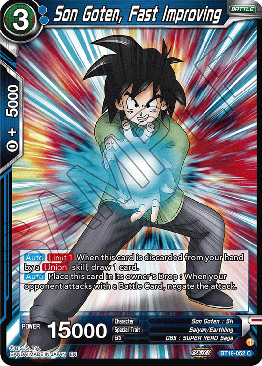 Son Goten, Fast Improving - Fighter's Ambition - Common - BT19-052