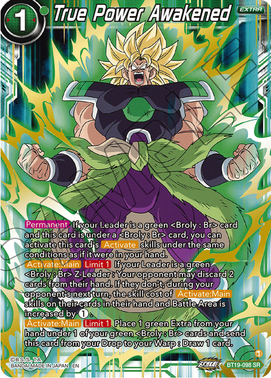 True Power Awakened - Fighter's Ambition - Super Rare - BT19-098