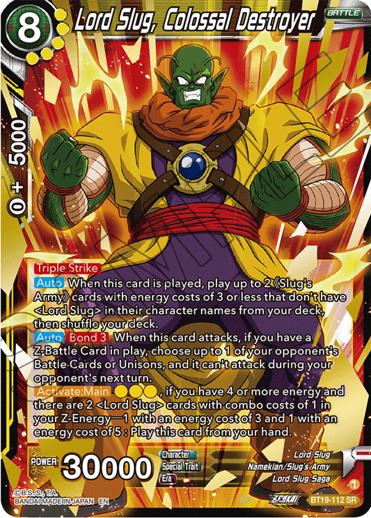 Lord Slug, Colossal Destroyer - Fighter's Ambition - Super Rare - BT19-112