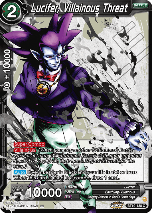 Lucifer, Villainous Threat - Fighter's Ambition - Common - BT19-138