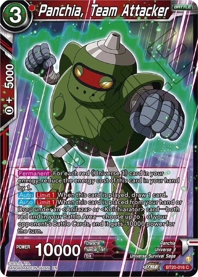 Panchia, Team Attacker - Power Absorbed - Common - BT20-016