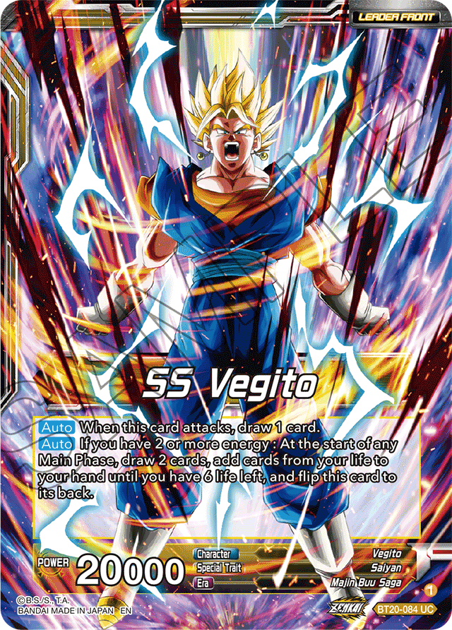 SS Vegito // Son Goku & Vegeta, Path to Victory - Power Absorbed - Uncommon - BT20-084