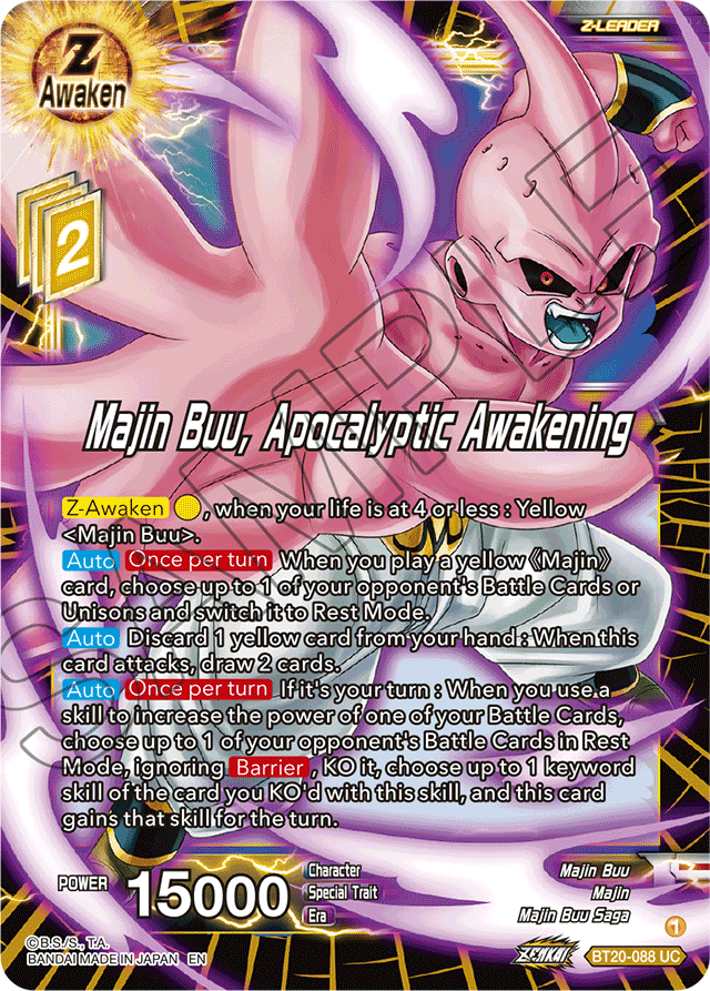 Majin Buu, Apocalyptic Awakening - Power Absorbed - Uncommon - BT20-088