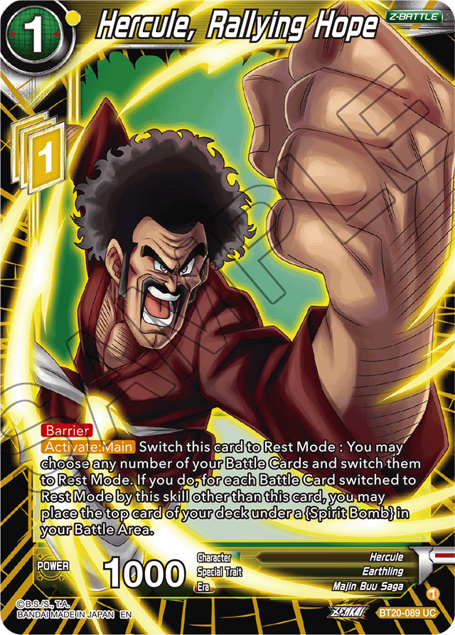 Hercule, Rallying Hope - Power Absorbed - Uncommon - BT20-089