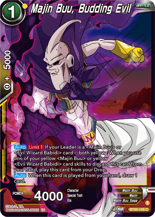 Majin Buu, Budding Evil - Power Absorbed - Common - BT20-105