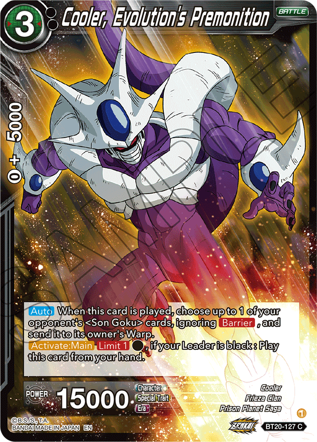 Cooler, Evolution's Premonition - Power Absorbed - Common - BT20-127