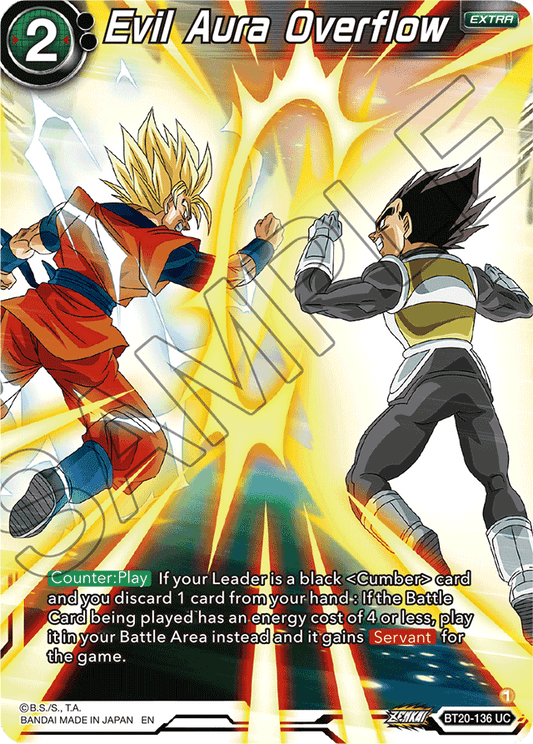 Evil Aura Overflow - Power Absorbed - Uncommon - BT20-136