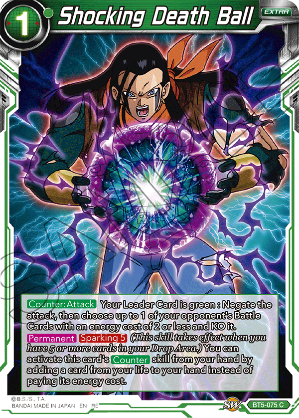 Shocking Death Ball (Silver Foil) - Expansion Deck Box Set 20: Ultimate Deck 2022 - Common - BT5-075