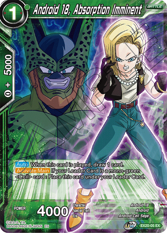 Android 18, Absorption Imminent - Expansion Deck Box Set 20: Ultimate Deck 2022 - Expansion Rare - EX20-05