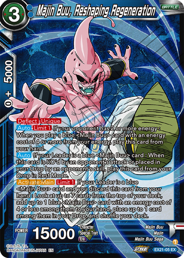 Majin Buu, Reshaping Regeneration - 5th Anniversary Set - Expansion Rare - EX21-05