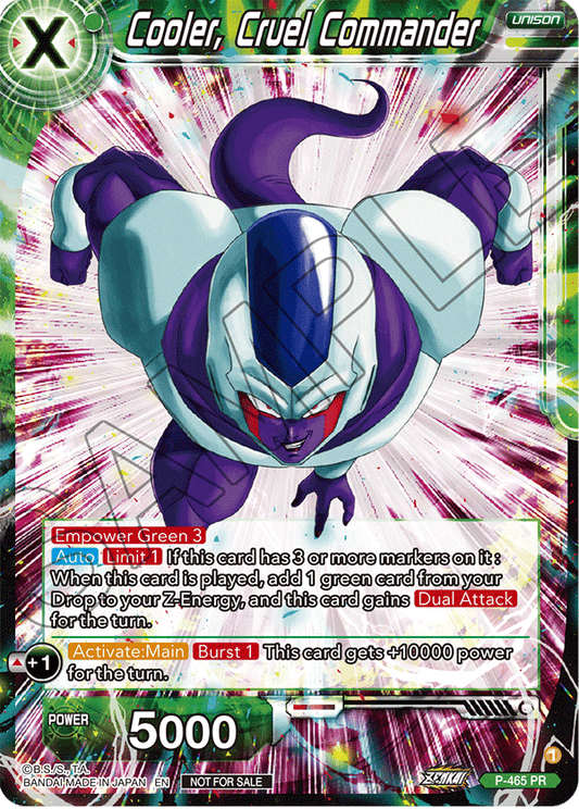 Cooler, Cruel Commander (Z03 Dash Pack) - Promotion Cards - Promo - P-465