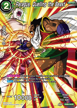 Paragus, Quelling the Beast - Special Anniversary Set - Expansion Rare - EX06-18