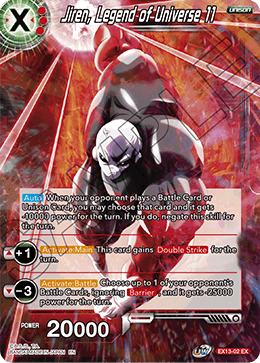 Jiren, Legend of Universe 11 - Special Anniversary Set 2020 - Expansion Rare - EX13-02