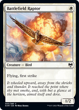 Battlefield Raptor - Kaldheim - C - 3