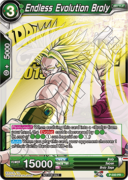 Endless Evolution Broly (Metallic Foil) (Event Pack 2018) - Promotion Cards - Promo - P-033