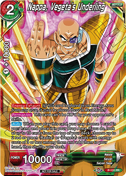 Nappa, Vegeta's Underling (Shop Tournament: Assault of Saiyans) - Promotion Cards - Promo - P-131