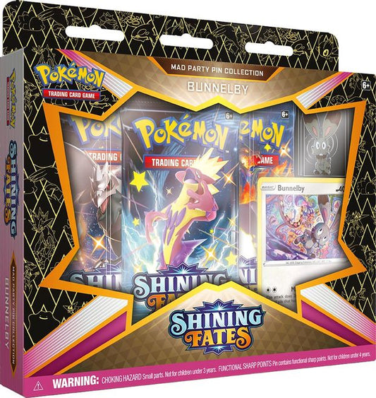 POKEMON Shining Fates Mad Party Pin Collection [Bunnelby]