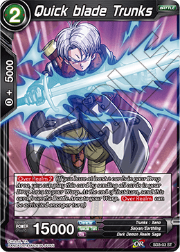 Quick blade Trunks - Cross Worlds - Starter Rare - SD3-03