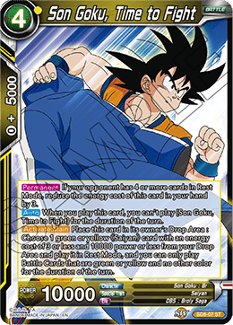Son Goku, Time to Fight - Destroyer Kings - Starter Rare - SD8-07