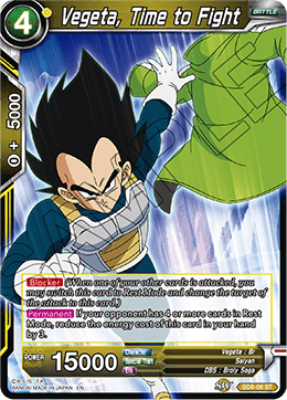 Vegeta, Time to Fight - Destroyer Kings - Starter Rare - SD8-08