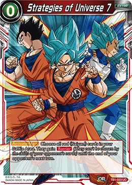 Strategies of Universe 7 - Tournament of Power - Uncommon - TB1-023