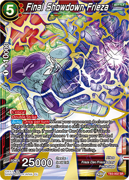 Final Showdown Frieza - Clash of Fates - Super Rare - TB3-002