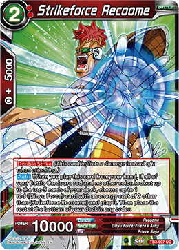Strikeforce Recoome - Clash of Fates - Uncommon - TB3-007