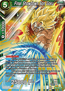 Final Showdown Son Goku - Clash of Fates - Super Rare - TB3-035