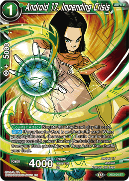 Android 17, Impending Crisis (Silver Foil) - Expansion Deck Box Set 20: Ultimate Deck 2022 - Common - XD3-04