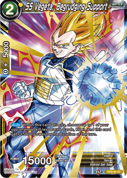 SS Vegeta, Begrudging Support - Universal Onslaught - Starter Rare - XD3-06